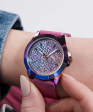 GUESS Ladies Purple Iridescent Analog Watch Online Sale