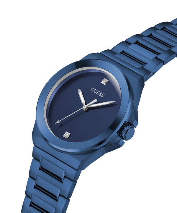 GUESS Mens Blue Analog Watch For Discount