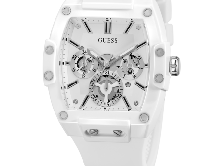 GUESS Mens White Multi-function Watch Online now