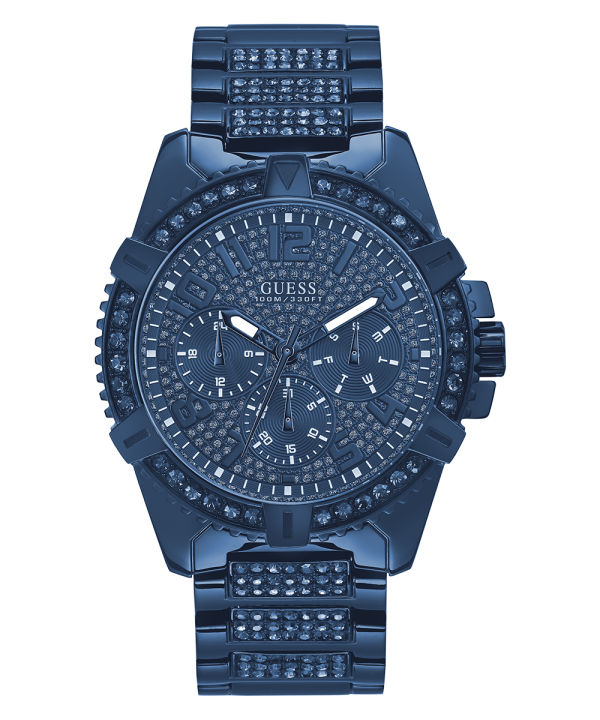 GUESS Mens Blue Multi-function Watch Cheap