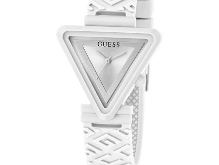 GUESS Ladies White Analog Watch Online Sale