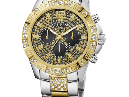 GUESS Mens 2-Tone Multi-function Watch Cheap