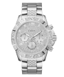 GUESS Mens Silver Tone Multi-function Watch Cheap