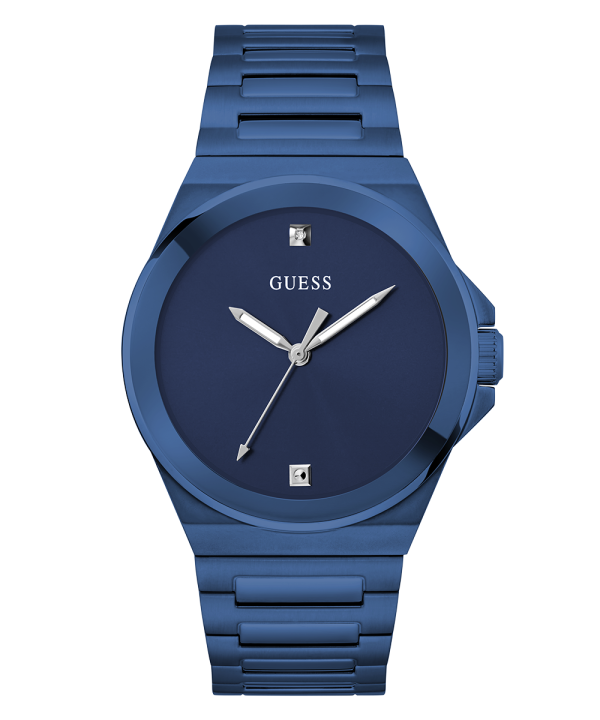 GUESS Mens Blue Analog Watch For Discount