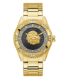 GUESS Mens Gold Tone Analog Watch Discount