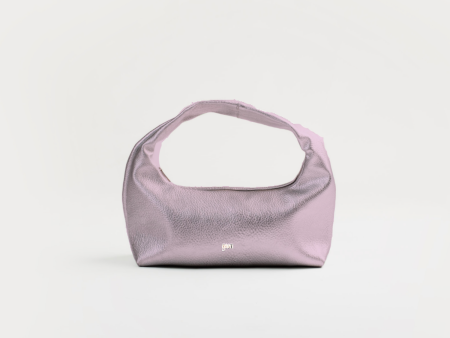 [ON HAND] Mini Hobo Bag in Metallic Pink (Heavy Pebbled) on Sale