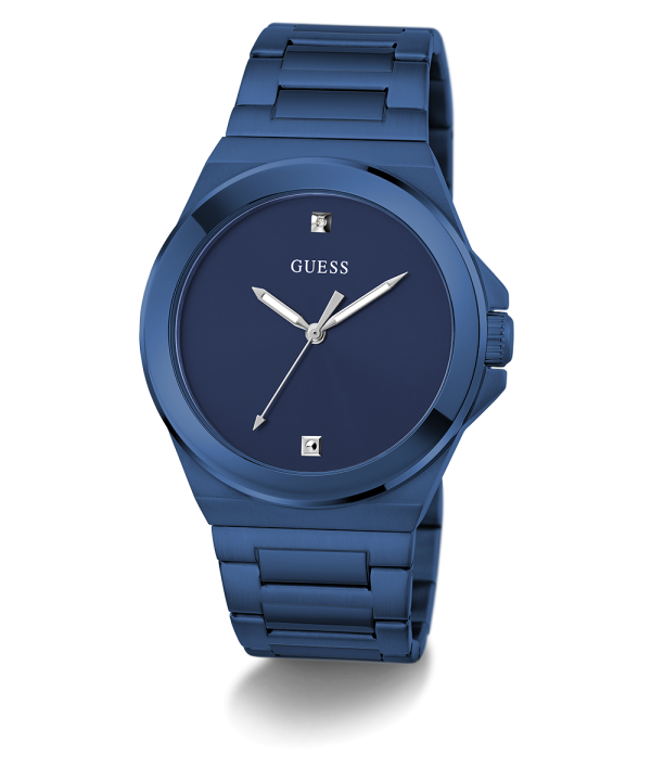 GUESS Mens Blue Analog Watch For Discount