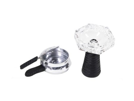 AMY Deluxe Glassi Edge Crystal Hookah Bowl Set 002 Supply