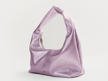 [ON HAND] Medium Hobo Bag in Metallic Pink (Heavy Pebbled) Hot on Sale