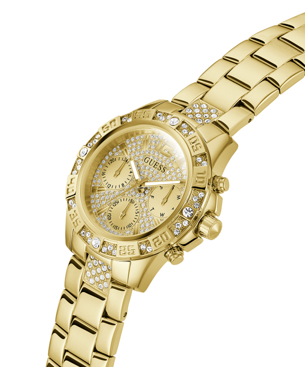 GUESS Ladies Gold Tone Multi-function Watch Discount