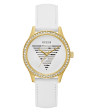 GUESS Ladies White Gold Tone Analog Watch Supply