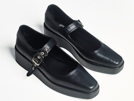 [ON HAND] Platform Mary Janes in Black Online Hot Sale