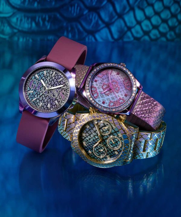 GUESS Ladies Purple Iridescent Analog Watch Online Sale