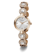 GUESS Ladies Rose Gold Tone Analog Watch For Sale