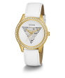 GUESS Ladies White Gold Tone Analog Watch Supply