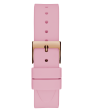 GUESS Ladies Pink Rose Gold Tone Analog Watch For Discount