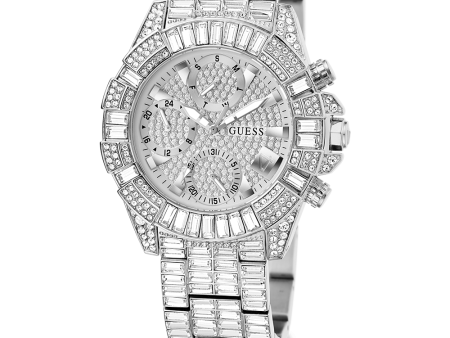 40th Anniversary Limited Edition GUESS Ladies Silver Tone Multi-function Watch Online Sale