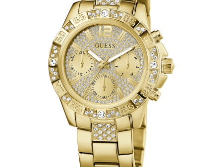 GUESS Ladies Gold Tone Multi-function Watch Discount