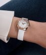 GUESS Ladies White 2-Tone Analog Watch Sale