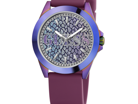 GUESS Ladies Purple Iridescent Analog Watch Online Sale