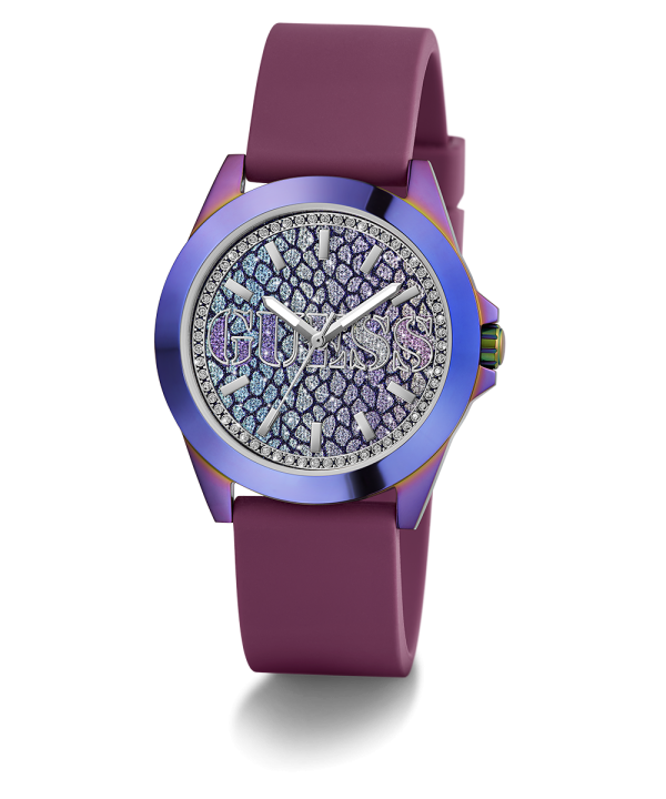 GUESS Ladies Purple Iridescent Analog Watch Online Sale