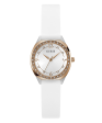 GUESS Ladies White 2-Tone Analog Watch Sale