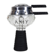 AMY Deluxe Glassi Crystal Hookah Bowl Set 1003 Supply