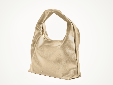 [ON HAND] Large Hobo Bag in Gold (Heavy Pebbled) Supply