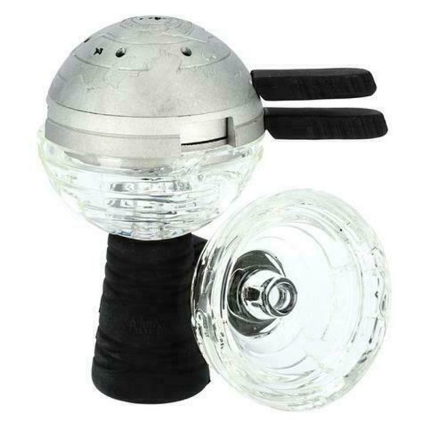 AMY Deluxe Glassi Globe Crystal Hookah Bowl Set 004 Fashion