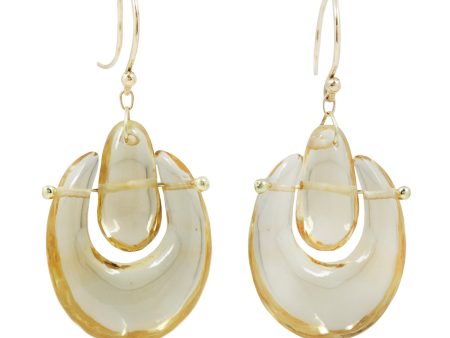 Small Citrine O Keefe Earrings Cheap