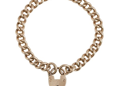 Curb Link Heart Bracelet Online Sale