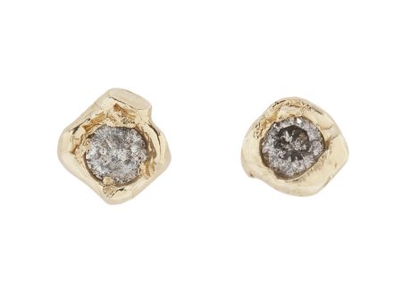 Salt & Pepper Organic Diamond Studs Hot on Sale