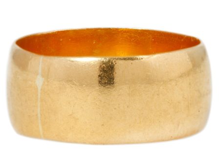 Extra Wide Gold Band Sale