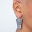 Oxidized Silver Fishbone Earrings on Sale