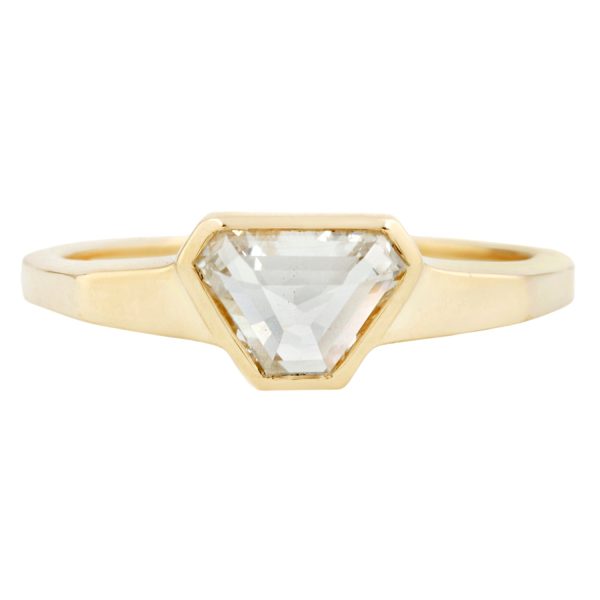 Fancy Pillar Diamond Ring Cheap