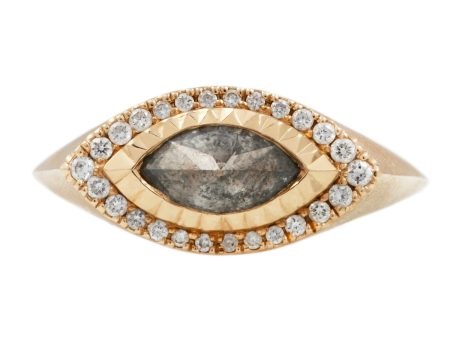 Deco Eye Diamond Signet Online Hot Sale