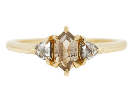 Misty Coast Three Stone Ring For Cheap