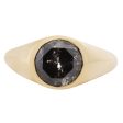 Charcoal Diamond Signet Ring Online Hot Sale