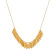 Golden Leaf Arc Necklace Hot on Sale