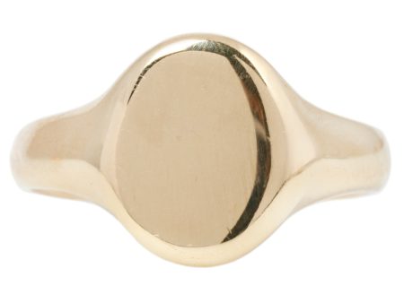 Art Deco Oval Signet on Sale