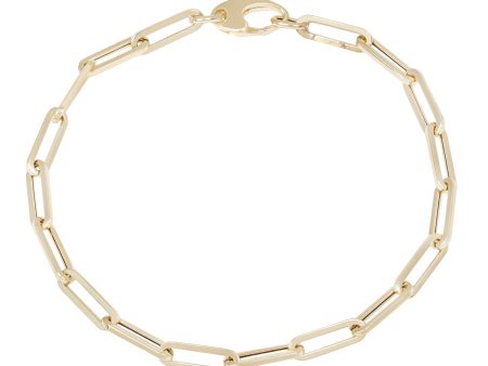 Golden Horizon Paperclip Bracelet Discount