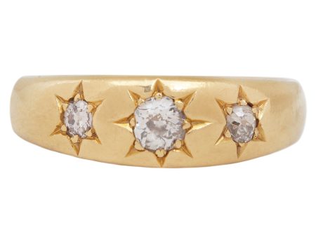 Antique Triple Diamond Star Ring Cheap