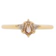 Champagne Shield Diamond Ring Online Hot Sale