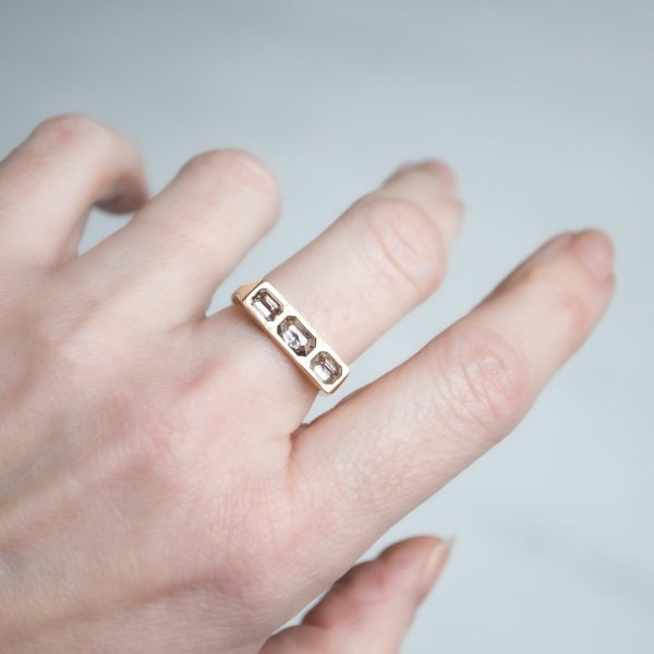 Flat Dunes Guardian Bar Ring Sale