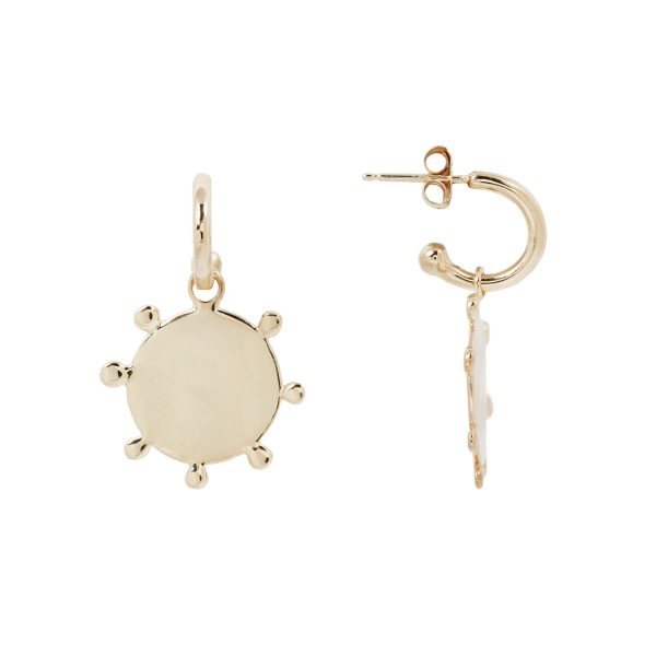 Gold Soleil Sun Hoops Online Sale