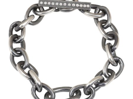 Diamond Toggle Curb Bracelet For Discount