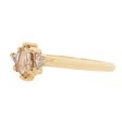 Champagne Shield Diamond Ring Online Hot Sale