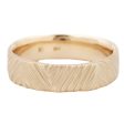 Carved Triangle Line Band on Sale