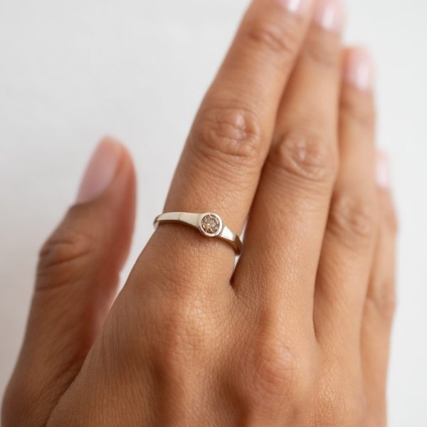 Champagne Diamond Eclipse Ring Online Sale